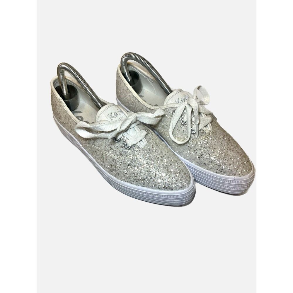 Keds Point Platform Glitter Lace Up Sneaker Women’s Size 7 WF 68123